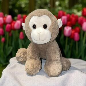 Bearington Giggles Monkey Bear Plush Hybrid Brown Stuffed Animal Toy 12" Vintage